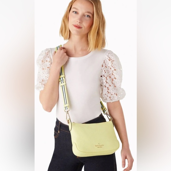 New Kate Spade Rosie Small Crossbody Pebbled Leather Melon Rind - Picture 4 of 4